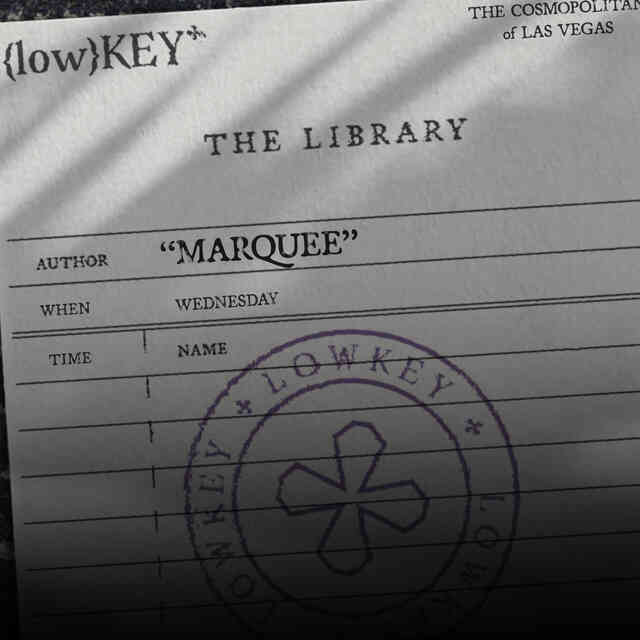 Matthias Tanzmann - Lowkey in the Library on Wednesdays at Marquee Nightclub